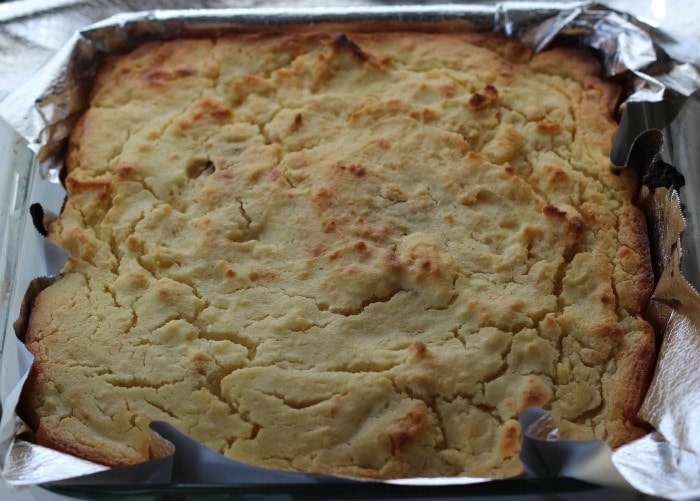 Costa Rican tamal de masa just out of oven
