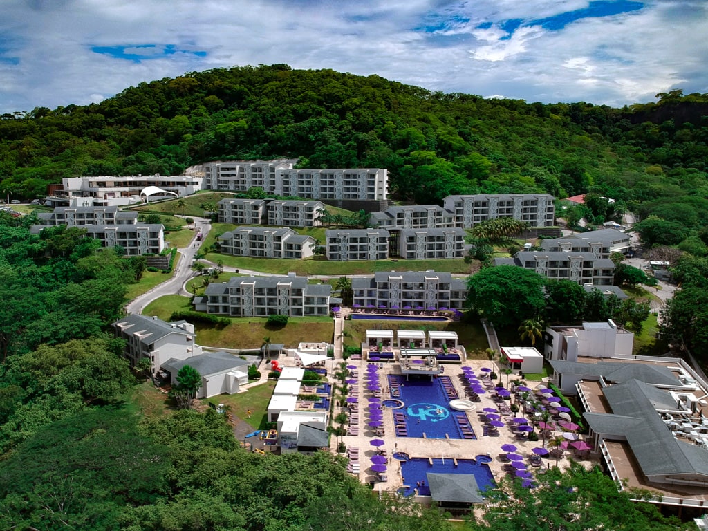 planet hollywood costa rica beach resport arial view