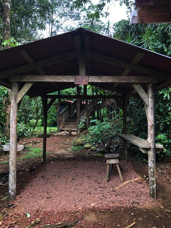 Rustic wifi station Costa Rica.